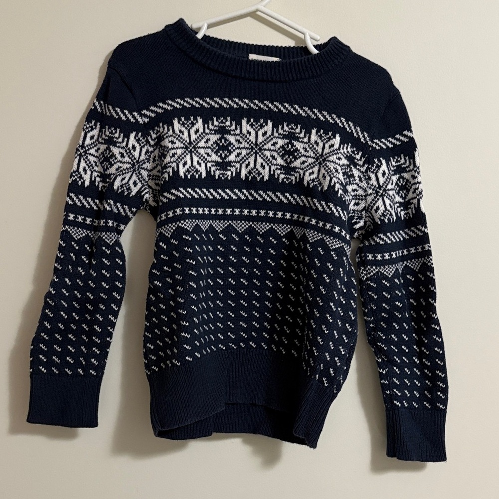 Navy Blue Patterned BoysSweater